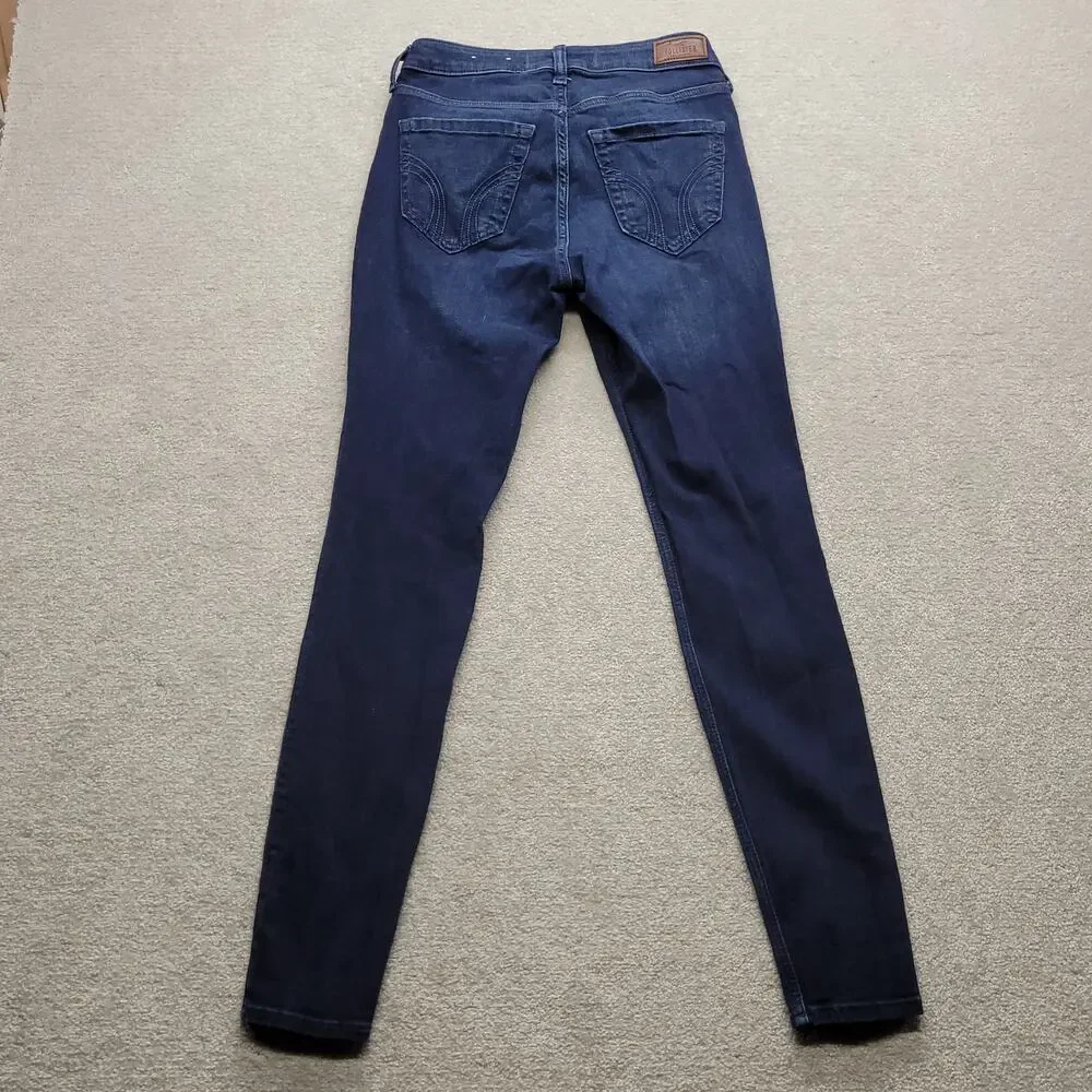 Hollister Curvy High Rise Super Skinny Jeans Womens W27L27 Dark Wash Stretch